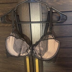 Victoria Secret Dream Angel Black Lace Women's Bra 38DD